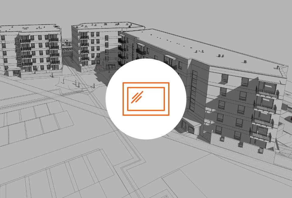 model architektoniczny bloku